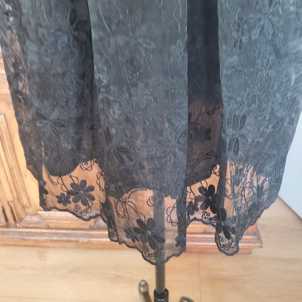 Endless Rose Elegant Black Lace Mini Dress - Picture 8 of 9